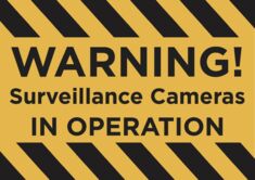 Warning! CCTV In Operation sign