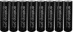 8 Panasonic Eneloop Pro 2500 mAh AA Rechargeable Batteries