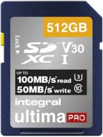 Integral 512GB 100MB/s UHS-I U3 Class 10 SDXC Memory Card
