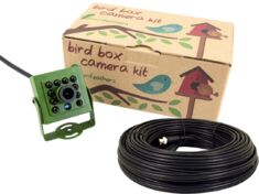 Green Feathers Wired 2MP Bird Box Camera with sound | Wild View Cameras