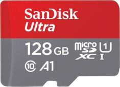 SanDisk 128GB Ultra microSDXC card 140MB/s Class 10 U1
