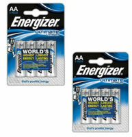 8 Energizer Ultimate Lithium AA Batteries (2 x pk 4)