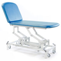 Medicare 2 Section Couch (Fully Electric, Sky Blue) - In Stock