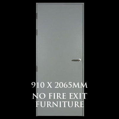 910 x 2065mm Blank Single Personnel Door (No Fire Exit Hardware)