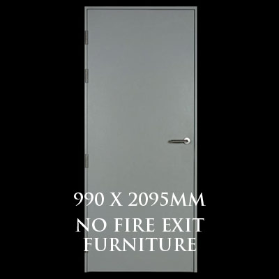 990 x 2095mm Blank Single Personnel Door (No Fire Exit Hardware)