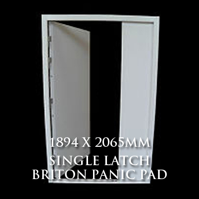 1894 x 2065mm Blank Double Personnel Door (Single Latch Briton Panic Pad)