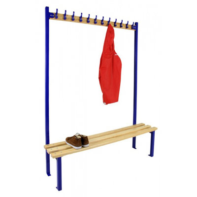 Single Sided Drying Room Benches and Hooks