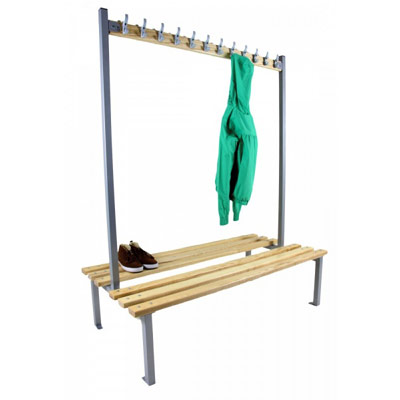 Double Sided Drying Room Benches and Hooks
