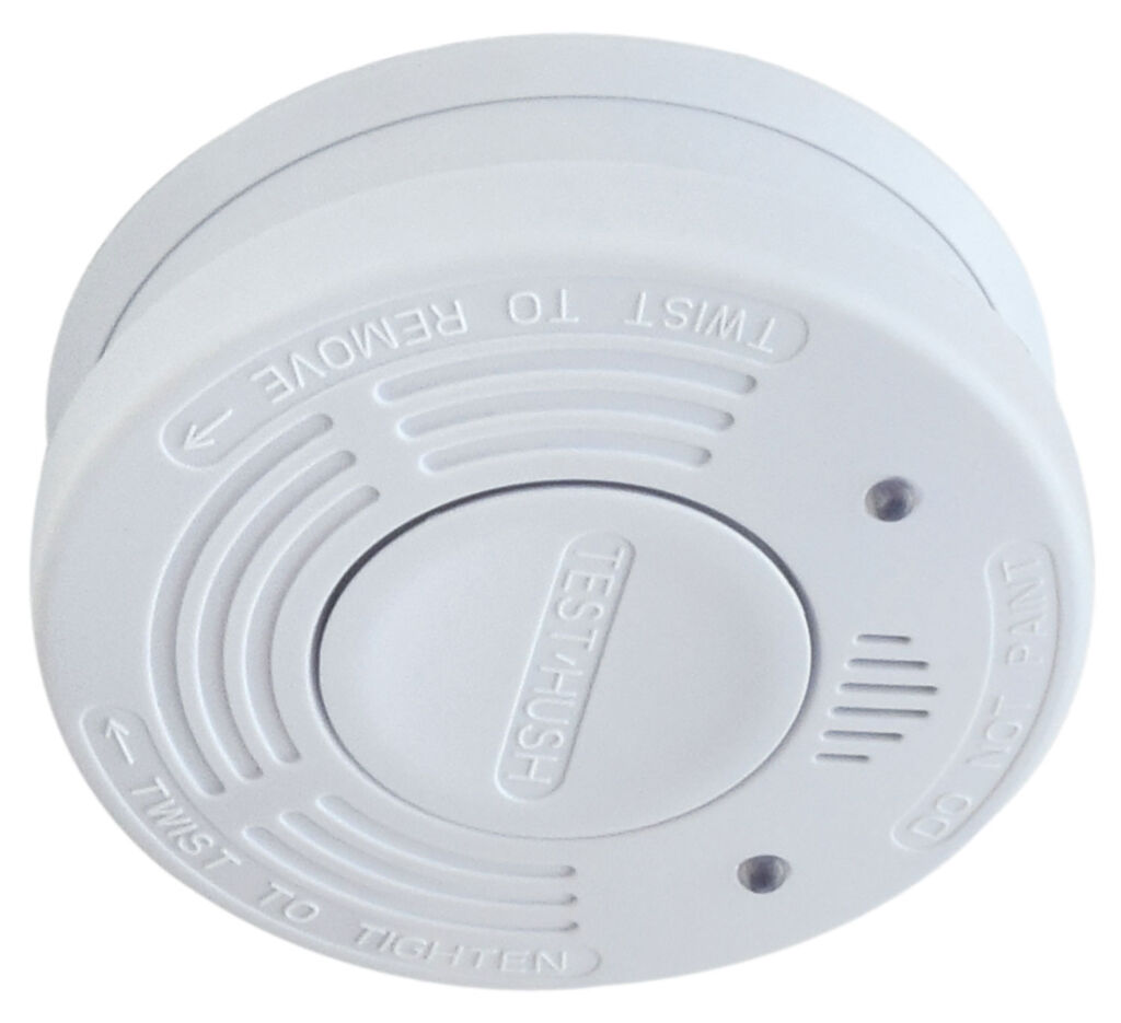 Mercury Photoelectric Smoke Detector with 10 Year Sealed Battery