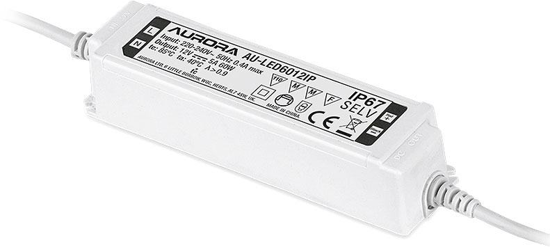 Aurora AU-LED6012IP 12V 60 Watts Non Dimmable IP67 Constant Voltage LED Driver