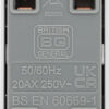BG White 20A Double Pole LED Indicator Module