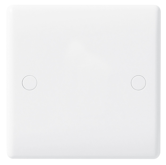 BG 894 Nexus Moulded White 1 Gang Blank Plate