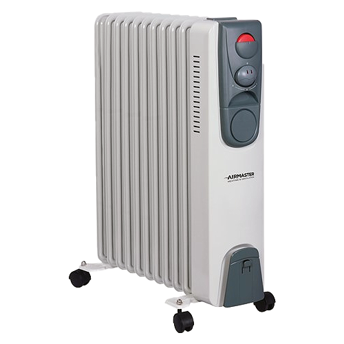 AirMaster CR2T 2kW Oil Filled Radiator with Thermostat & Timer - peclights