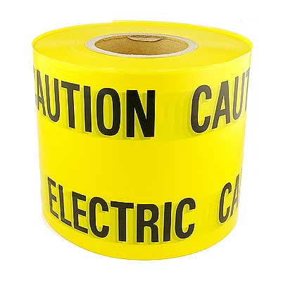 Electric Underground Warning Tape 150mm x 20mt 