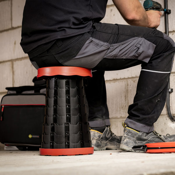 Collapsible Stool ideal for electricians