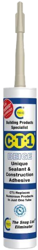 CT1 Beige Sealant & Construction Adhesive 290ml Tube