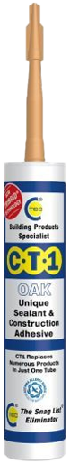 CT1 Oak Sealant & Construction Adhesive 290ml Tube - peclights reseller