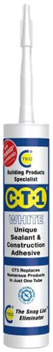 CT1 White Sealant & Construction Adhesive 290ml Tube - peclights reseller