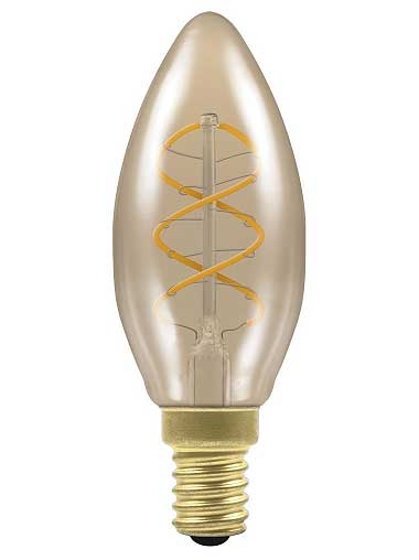 Crompton 10642 Filament Antique Dimmable Candle Lamp
