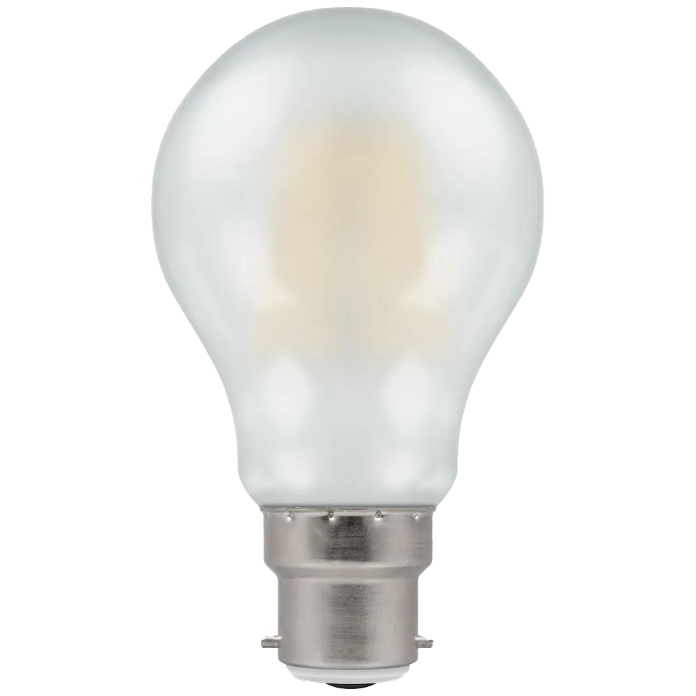 Crompton 5938 5W Dimmable LED BC/B22 Filament Pearl GLS Lamp Warm White