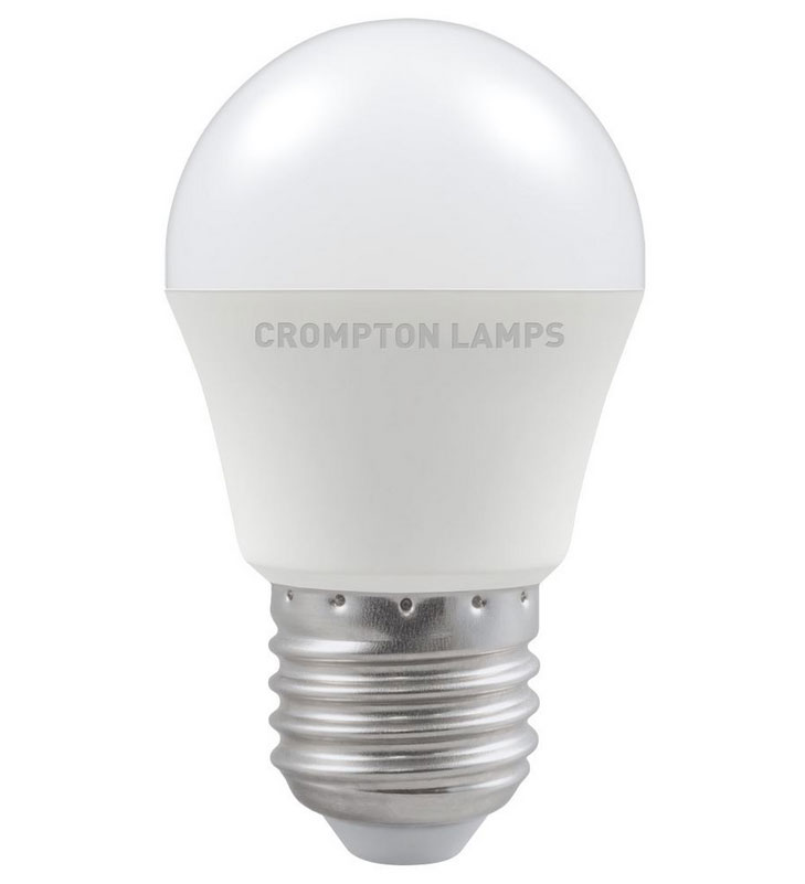 Crompton 11540 5.5W LED ES/E27 Frosted Golf Lamp Cool White