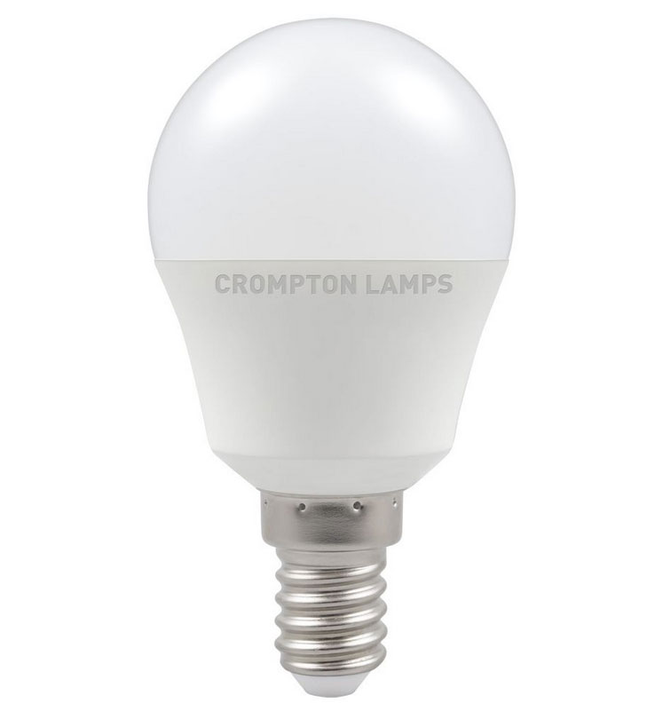 Crompton 11557 5.5W LED SES/E14 Frosted Golf Lamp Cool White