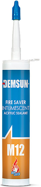 Demsun M12 Fire Saver Intumescent White Acrylic Sealant 310ml