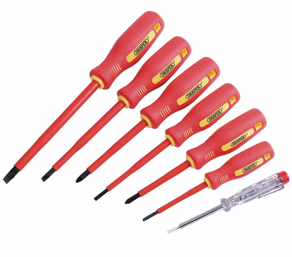 Draper 46540 Fully Insulated Screwdriver Set with Mains Tester