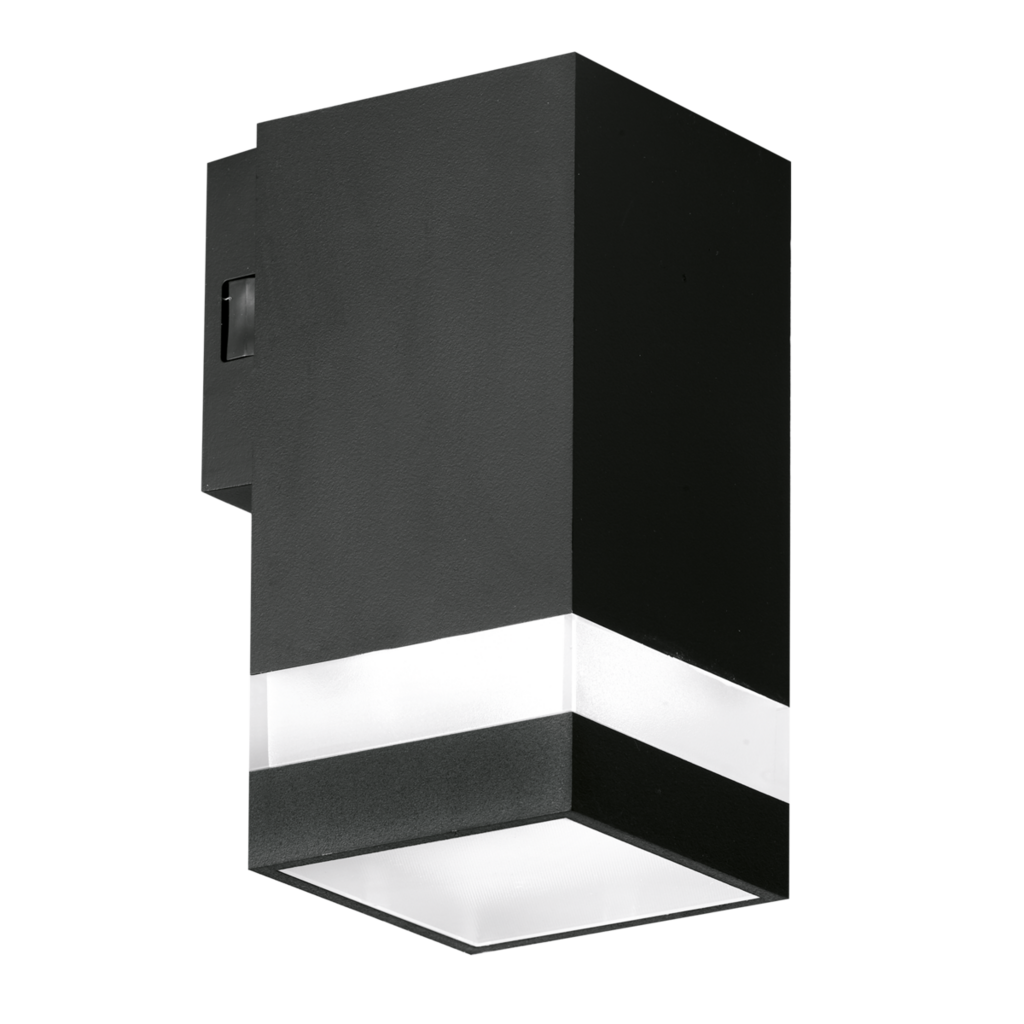 Enlite WL12/CS Coastal Outdoor Up or Down Wall Light Square Stripe