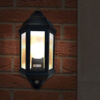 Half Lantern with PIR Wall Light