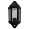 Eterna PIRHL60BK Polycarbonate Half Lantern with PIR -Black