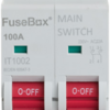 Fusebox IT1002 100A Main 2 Pole Isolator Switch - peclights london