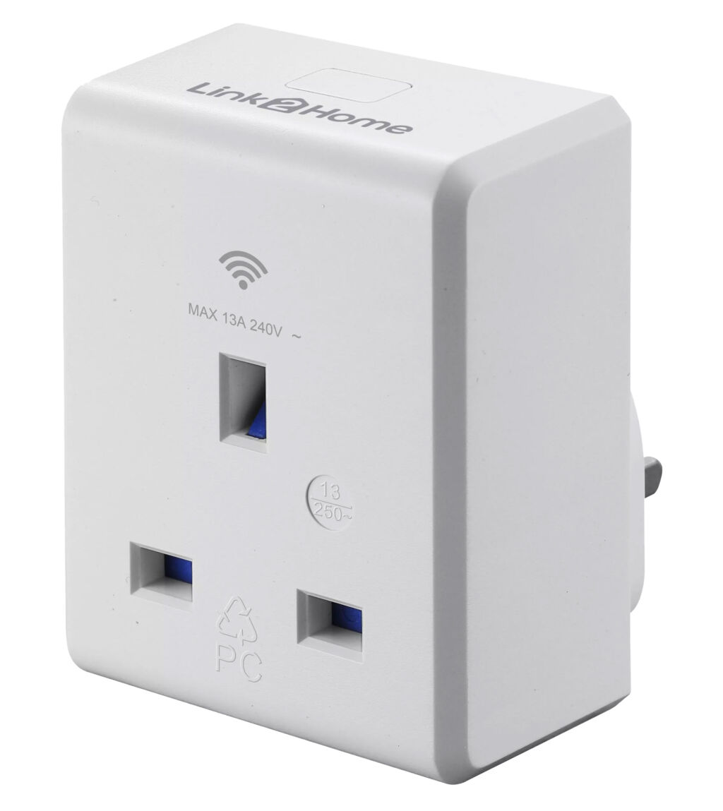 Link2Home Smart WiFi 13A Plug Adaptor works with Alexa/Google   