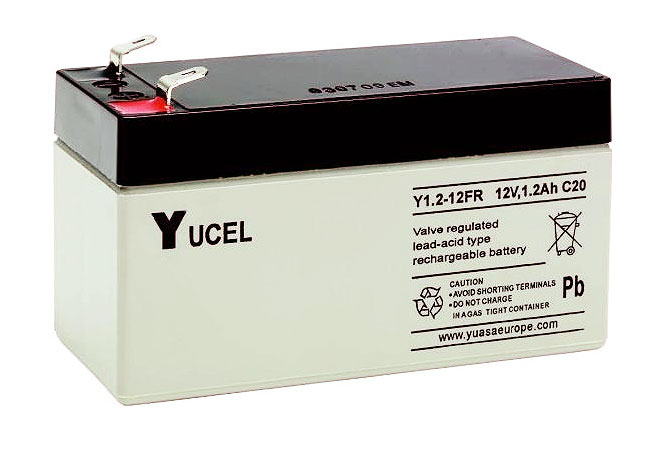 Yucel 12V 1.2AH Sealed Lead Acid Battery