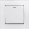 Retractive/Pulse Light Switch 1 Gang White PG