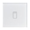 Crystal 01400 1 Gang 1 Way Touch Switch White Glass