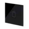 1 Gang 1 Way Touch Switch Black Glass