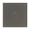 Crystal 01412 1 Gang 1 Way Touch Switch Grey Glass