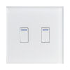 Retrotouch Crystal+ 01451 Wi-Fi Smart 2 Gang Touch Switch White Glass
