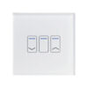 Retrotouch Crystal+ 01480 Wi-Fi Smart 1 Gang Touch Dimmable Switch White Glass
