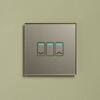Smart 1 Gang Touch Dimmable Switch Grey Glass