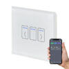 Retrotouch Crystal+ 01490 Wi-Fi Smart 1 Gang Touch Shutter Switch White Glass