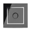 Retrotouch 02041-SM Crystal CT 1 Gang Rotary Intelligent LED Dimmer 2 Way Black