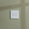 Home Decor 2 Gang 1 Way Touch Dimmer White