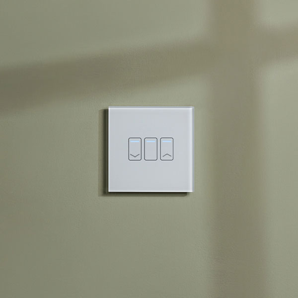 Wi-Fi 1 Gang Touch Dimmable Switch White Glass