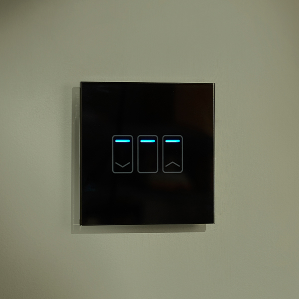 Wi-Fi Smart 1 Gang Touch Dimmable Switch Black Glass