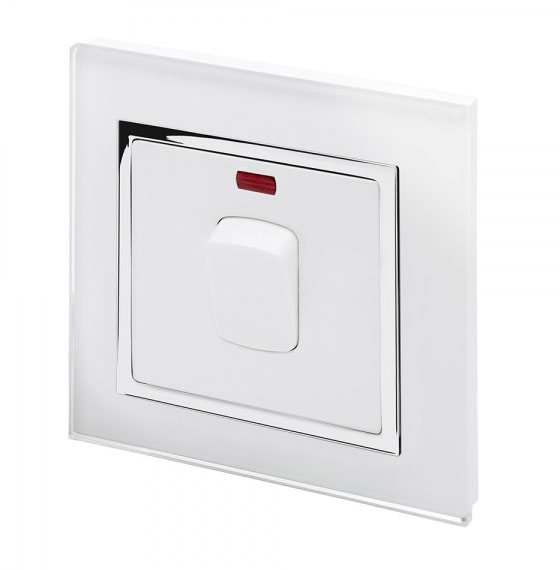 Retrotouch 01720 20A Heater Switch White CT