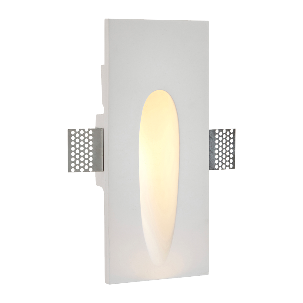 Saxby 92313 Zeke 1.5 Watt Rectangle Plaster In Wall Light