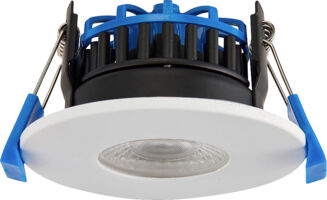 Saxby ShieldPRO 102630 Tri Wattage CCT Fixed Dimmable Fire Rated LED Downlight