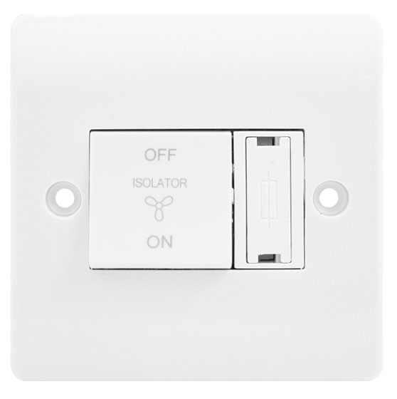 Scolmore Click Mode CMA3020 10A 3 Pole Fan Isolation Switch with 3A Fuse